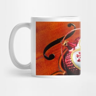 Heart Ornament And Violin Mug